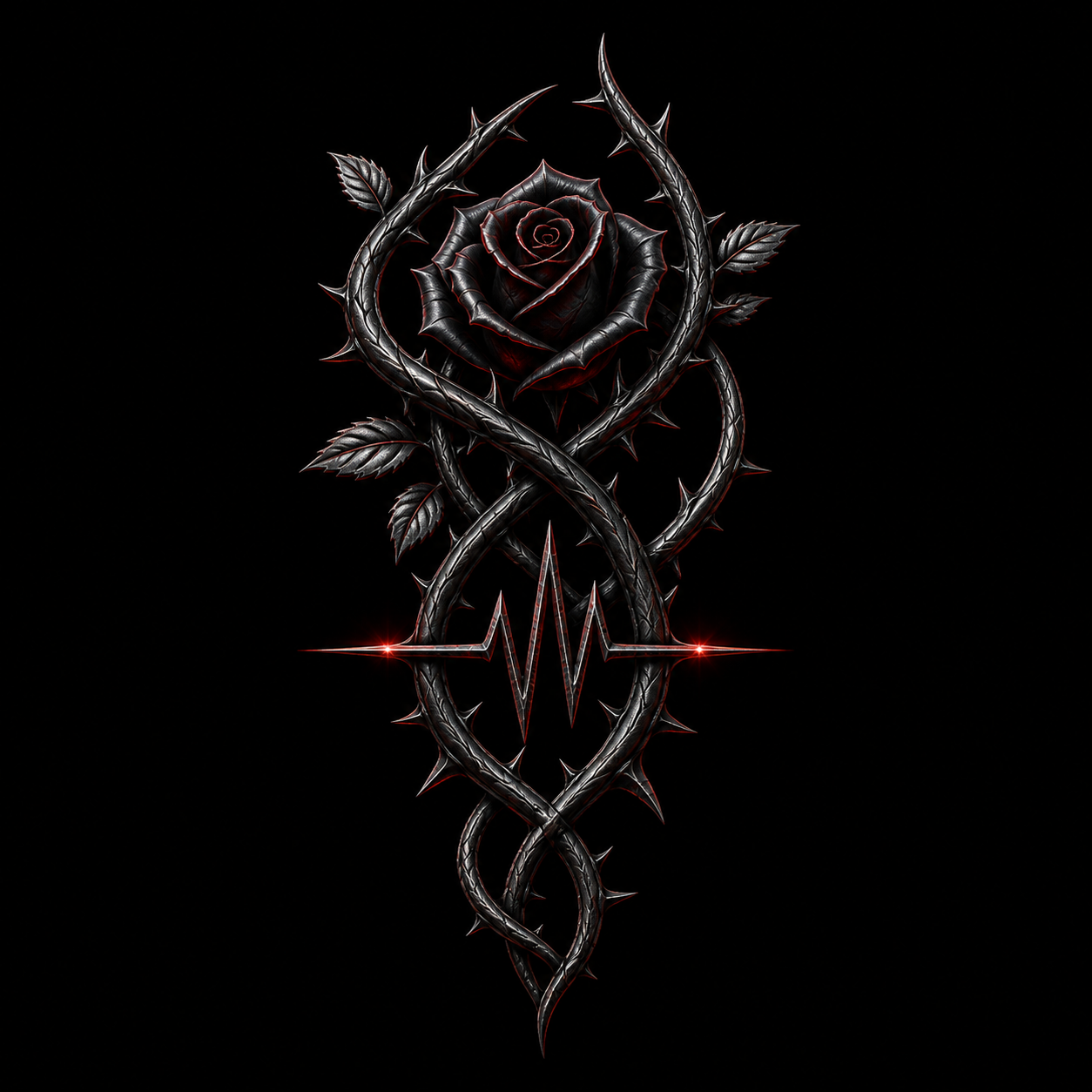 Primal Pulse Music thorn-and-pulse emblem